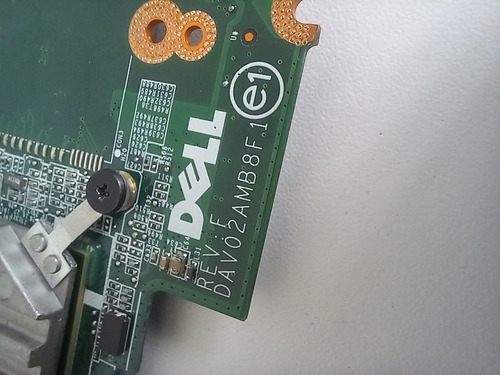 Placa Mãe Notebook Dell Vostro 3450 C/ Defeito Para Peças Verde (Usado)