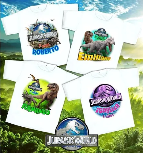 Playeras personalizadas jurassic world cheap