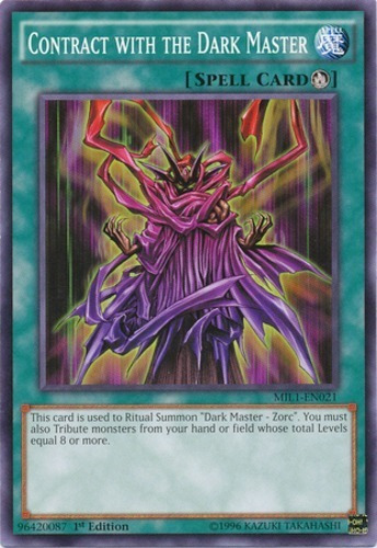 Contract With The Dark Master (mili-en021) Yu-gi-oh!