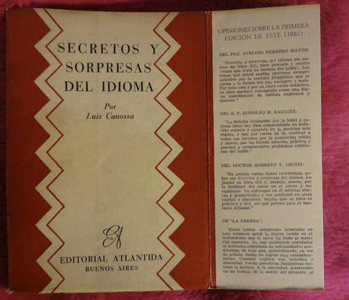 Secretos Y Sorpresas Del Idioma De Luis Canossa 