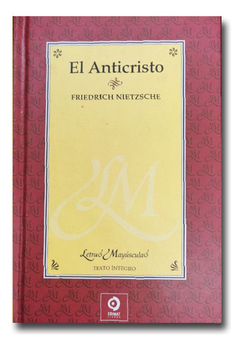 El Anticristo Friedrich Nietzsche Edimat Tapa Dura Físico