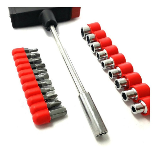 Juego De Llaves T Tubo Con 20 Piezas Intercambiables