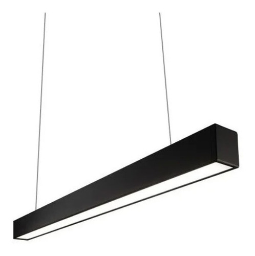 Imagen 2 de 9 de Colgante Lineal Apto Tubo Led Decorativo 18w 120cm Living