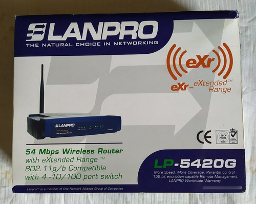 Router Inalámbrico Exr Marca Lanpro Modelo Lp-5420g