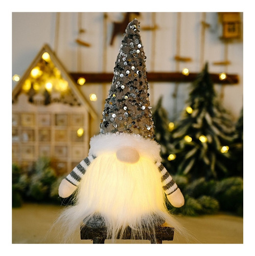 Para Lote 3 Muñecoduende Con Luz Led Mayoreo Navideño Gnomo