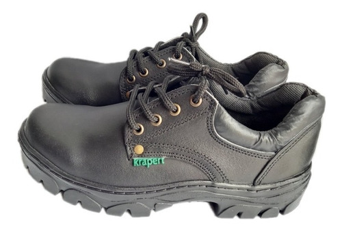 Art 108 Ne Zapato Trabajo Acero Cuero Suela Caucho Krapert