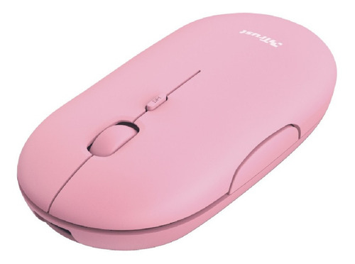 Imagen 1 de 6 de Mouse Inalambrico Bluetooth Trust Puck Rosa Recargable