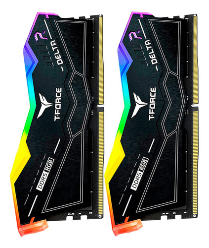 Memoria Ram Team Group Delta Rgb Negro Ddr5, 5200mhz, 32gb