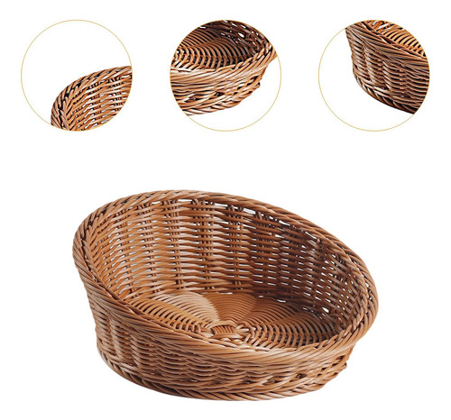 Imitación Cesta De Ratán Cesta De Pan Tejidas Para S