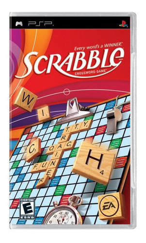 Juego de crucigramas de Scrabble para PSP, medios físicos, Playstation