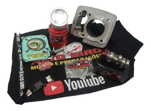 Imagem 3 de 4 de Kit 4mm + Comando 318º Cg150 Fan 150 Titan 150 Alto Giro