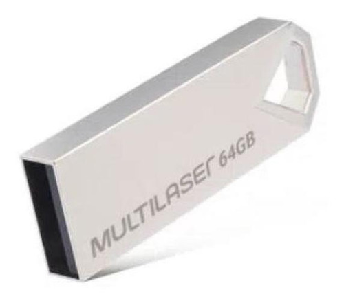 Pendrive Multilaser Diamond Metálico 64gb Pd852