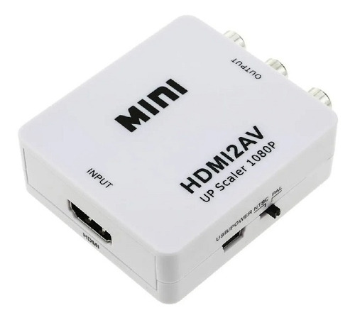 Adaptador Conversor De Señal Av Rca A Hdmi 1080p