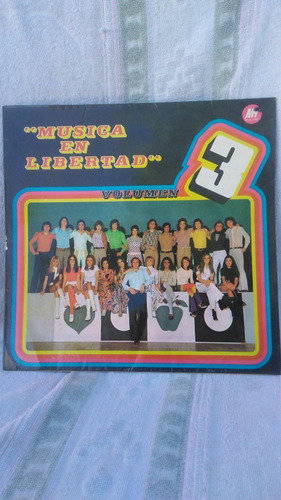 Portada Sobre Disco Música En Libertad Vol 3 Sin Disco