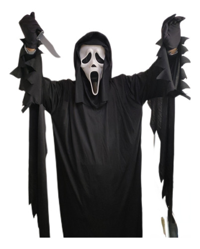 Disfraz De Fantasma De Grito De Terror De Halloween Cosplay