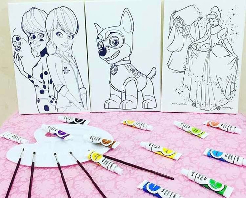 Imagen 3 de 4 de Lienzos Para Pintar ,personalizados 20x30 Cm