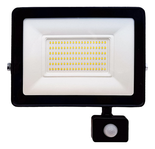 Proyector Led Plano 100w Con Sensor De Movimiento - Faretto