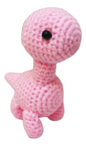 Dinosaurio Amigurumi Rosa Peluche Tejido Crochet 