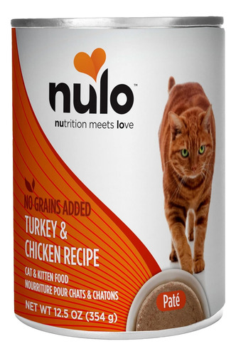 Alimento Húmedo Para Gato Nulo Pate S/pavo Y Pollo 12.05oz