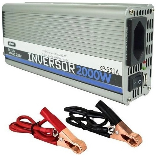 Inversor Tensão Conversor Veicular 2000w 12v P/ 220v Kp-550a