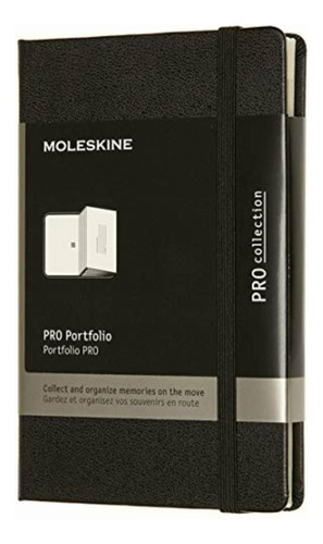 Moleskine Professional Portfolio, Pocket, Black (3.5 X 5.5) Color Negro