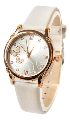 Reloj Para Mujer De Cuerina, Modelo Mariposa ¡oferta!