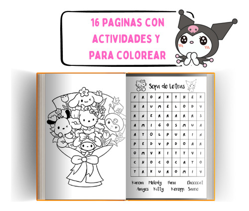 20 Libritos Cumpleaños Para Colorear Y Juegos De Kuromi
