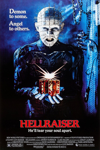 Posters Hellraiser Banner Cine Terror 90x60 Cm