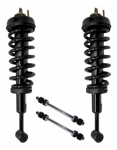 Front Coil Spring Struts Assembly Sway Bar Links For 4pc
