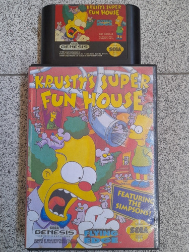 Krusty's Super Fun House Sega Genesis En 12$. Lea.