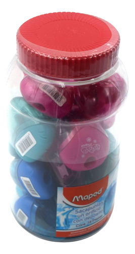 Sacapuntas Maped Igloo Con Deposito Bote Con 18 Piezas