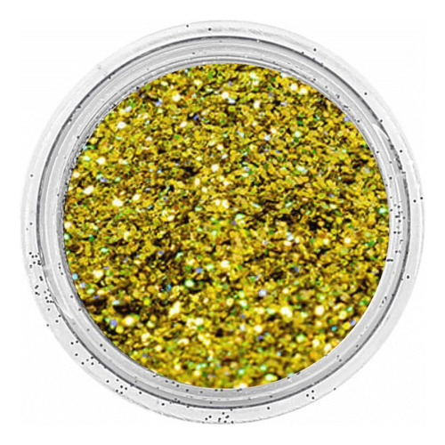 Glitter Em Floco Ouro Estrela Ag 50g