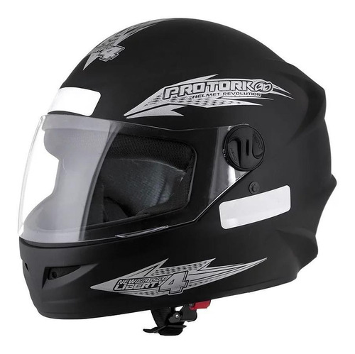 Capacete para moto  integral Pro Tork New Liberty  Four  preto-fosco solid tamanho 60 