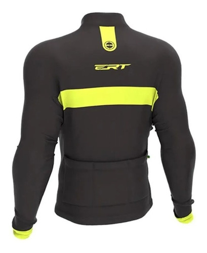 Imagem 2 de 4 de Camisa Ciclismo Classic Manga Longa Stripe Black - Ert