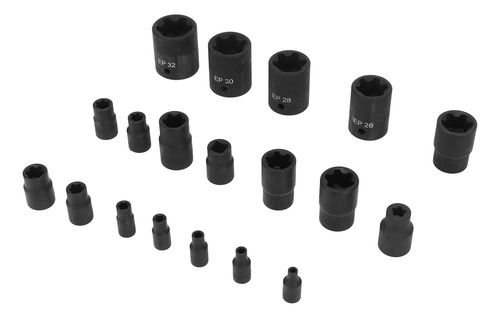 Juego De 19 Piezas Ep Socket Hembra External Star Ep4 A Ep32
