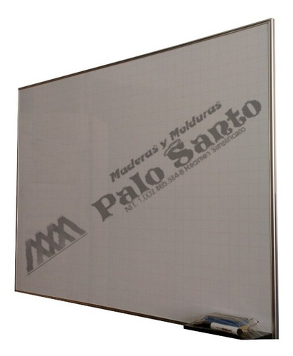 Tablero Acrilico Cuadriculado (2.44x1.23) Perfil En Aluminio