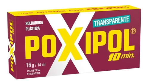 Poxipol® - Soldadura Plástica 10 Min Transparente - 16g/14ml