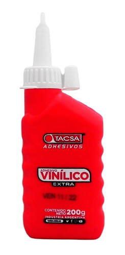 Cola Carpintero Tacsa Adhesivo Vinilico 200 Grs. Con Pico 