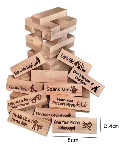 Bh Juego Super Block Tower, 48 Unidades, Valentine Tumbling