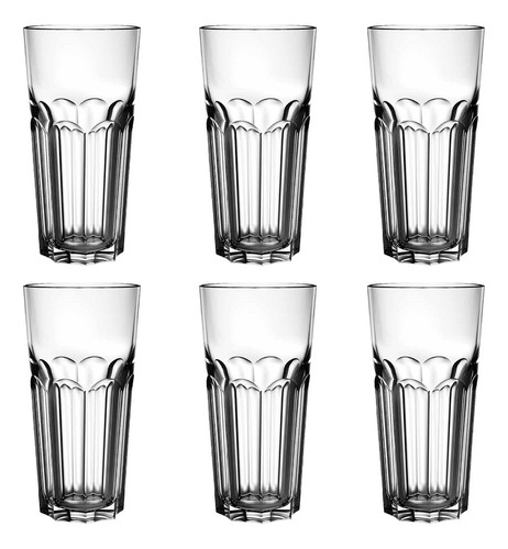 Vaso De Vidrio Rigolleau Oslo 350ml Caja X6 Unidades!