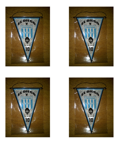 Banderin 37cm Maradona Y Deportivo Fontana (resistencia)