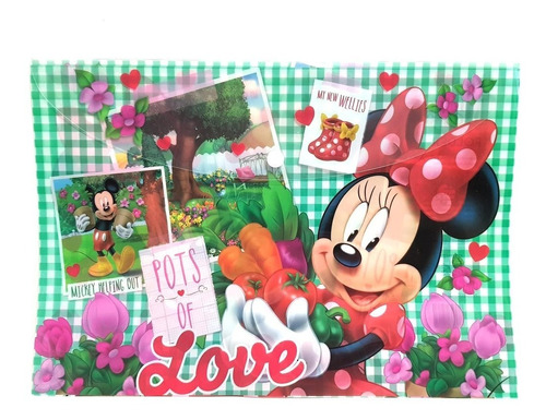 Minnie Mouse Folders 10 Pzas Recuerdos Pvc Broche T Carta