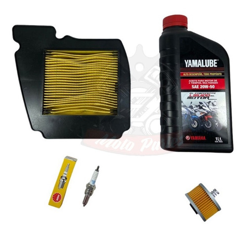 Kit De Afinacion Servicio Yamaha Fz16 Fazer 150 Yamalube Ngk