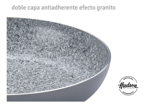 Imagen 7 de 10 de Batería De Cocina Hudson Con Antiadherente Granito 5 Piezas