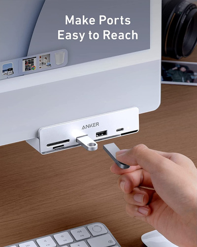 Imagen 4 de 9 de Hub Usb-c - Anker - 2 Port Usb-a 1 Usb-c 3.2 Sd/microsd iMac
