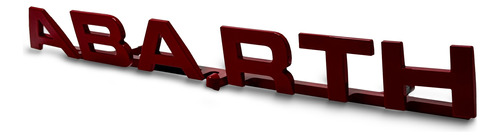 Sigla Emblema Traseira Abarth Vermelho Fastback Original