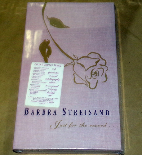 Barbra Streisand Just For The Record Boxset 4 Cd Book Kktus