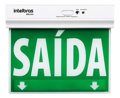 Placa Sinalização Face Única Psa125 Intelbras 3 Hs Autonomia