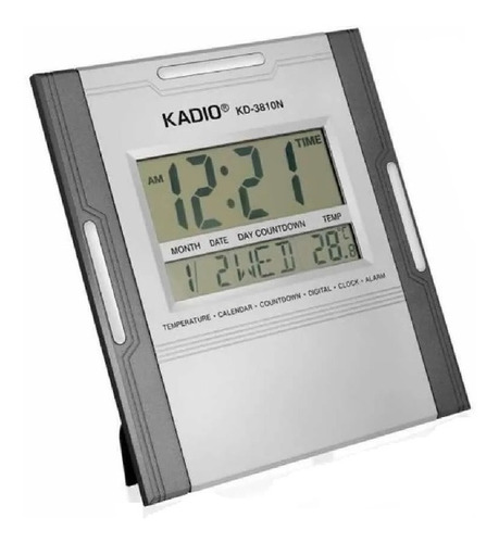 Reloj Digital Kadio De Pared O Mesa Con Temperatura Y Fecha