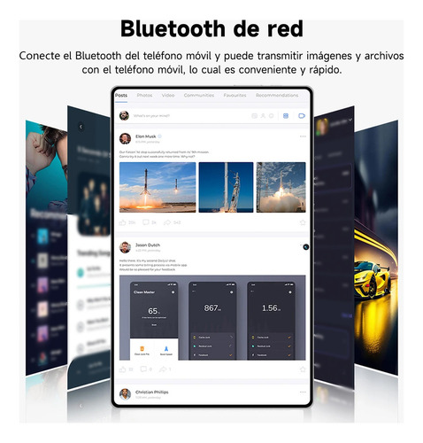 Tablet Hancdon S12 Full Band Doble Sim y Doble Espera con Wifi 5g Android 13 Almacenamiento 512gb Ram 12gb Negro
